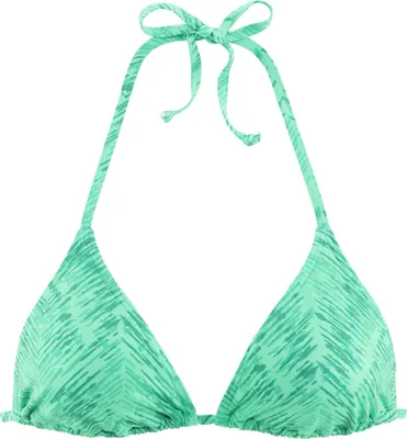 Produktbild von JETTE Triangel-Bikini-Top Floretta grün bedruckt Größe 44 Cup C/D