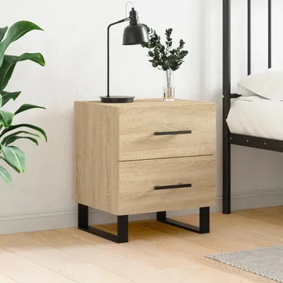 Produktbild von vidaXL Nachttisch Sonoma Eiche 40x35x47,5 cm Holzwerkstoff - Nachttisch - Nachttische - Schrank - Nachtschrank
