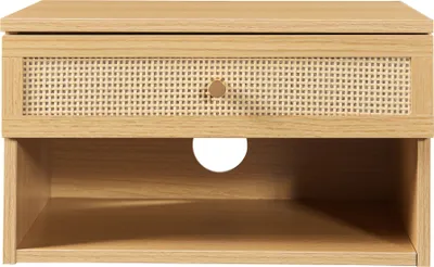 Produktbild von Wandregal 'Eiker' mit Schublade 40x32x23 cm Eiche