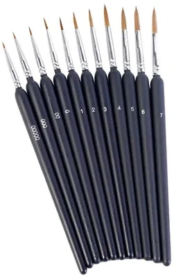 Produktbild von CHPN – Pinselset – Hobbypinsel – Malpinsel – Pinsel – dünne Pinsel – Präzisionspinsel – verschiedene Größen – Farbe – Wasserfarbe – Acryl – 10 Stück
