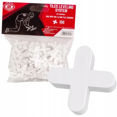 Produktbild von Olejnik Distanzkreuze 4mm 100 Stück Fliesen Nivelliersystem