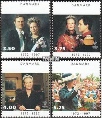 Produktbild von Briefmarken Dänemark 1997 Mi 1142-1145 (kompl.Ausg.) gestempelt 25 J. Regentschaft