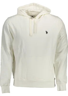 Produktbild von Stilvolles Herren-Kapuzensweatshirt in Weiß mit Kängurutasche