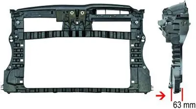 Produktbild von DIEDERICHS 2215003 Schlossträger Frontmaske für VW GOLF VI (5K1) Frontverkleidung