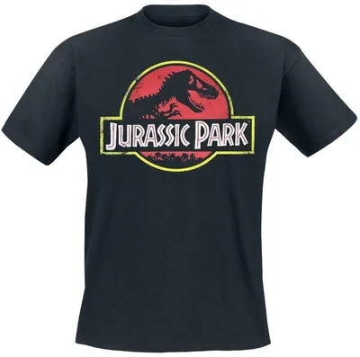 Produktbild von Jurassic Park T-Shirt Herren Classic Logo - Heavyweight schwarz S