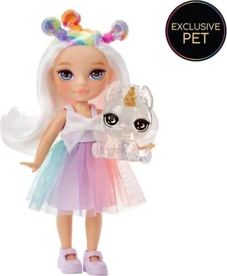 Image de Poupée Rainbow High Littles 15cm, Avec Animal de Compagnie, Arc-en-Ciel, Dès 4 Ans