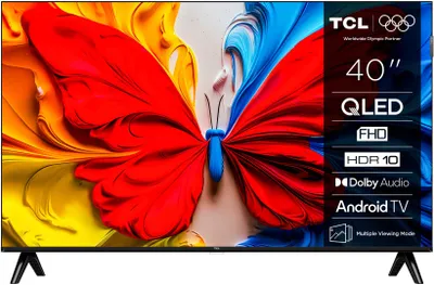 Zdjęcie produktu dla TCL 40S5K, 101,6 cm (40"), 1920 x 1080 px, QLED, Smart TV, Wi-Fi, Czarny