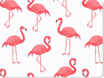 Produktbild von MuchoWow® Mauspad Mousepad Muster - Flamingo - Vogel 23x19 cm - Mousepads - Maus Mat - Pad - Mausunterlage - Schreibtischunterlage - Mauspad