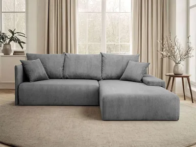 Produktbild von Polster-Ecksofa LAVIO L mit Schlaffunktion und Bettkasten Anafi 03