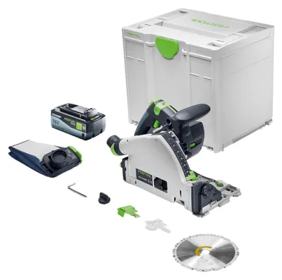 Immagine prodotto di Festool TSC 55 KSEB-Basic Sega a immersione a batteria 18 V 160 mm Brushless + 1x batteria 8,0 Ah + Systainer - senza caricabatterie