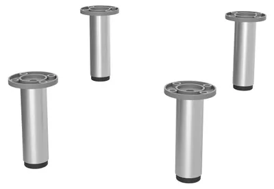 Produktbild von 4 Stück Möbelfüße Chrom 100 mm Höhe