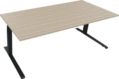 Produktbild von Sitz-/Stehtisch Kufe Doppels. Quad. B2000xT900xH645-1275 an/Eiche Nat