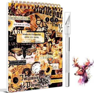 Produktbild von Scrapbooking-Sticker, 1000+ Vintage Washi-Tape Sticker, 50 Blätter, für Bullet Journal