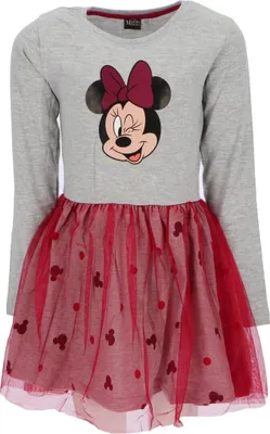 Obrázok produktu pre Šaty Minnie Mouse pre dievčatá - S roztomilou sukňou a prednou potlačou! 86/92 cm