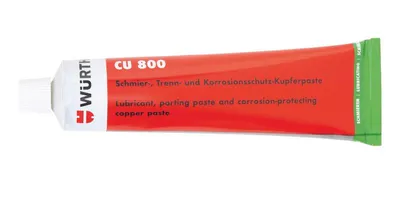Produktbild von WÜRTH Kupferpaste CU 800 100 g – Hochtemperatur Kupferpaste bis 1200°C