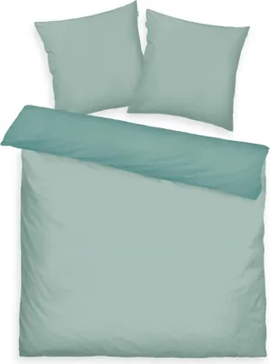 Produktbild von Tom Tailor Satin Bettwäsche Türkis Dunkeltürkis 1x 220 x 200 cm + 2x 80 x 80