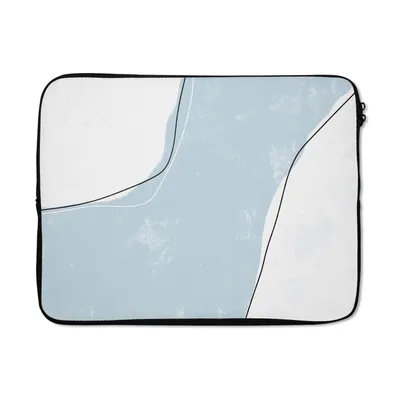 Produktbild von MuchoWow® Laptop Hülle 15 Zoll Blau - Minimalismus - Abstrakt Laptoptasche - Laptoptasche - Sleeve - Rundum-Schutz