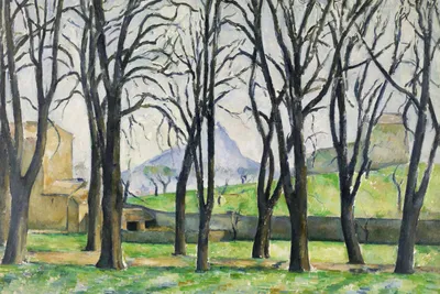 Produktbild von Plakat 30x20cm Kastanienbäume, Paul Cezanne Vintage für das Wohnzimmer