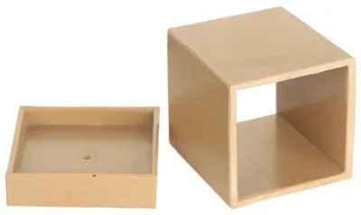 DIY Kerzenform, quadratisch, Kunststoff, 4,5x4,5x6 cm, herausnehmbarer Boden