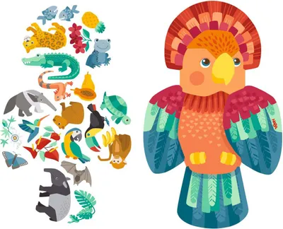 Image de Haba 2in1 Puzzle Papegaai