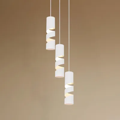 Produktbild von Trio Stream Hängeleuchte Pendelleuchte Lampe Weiß Metall Gu10 3 Flammig ø 28 Cm