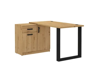 Obrázek produktu pro MOB, Počítačový stůl - Mantela 130 (dub artisan + černá)