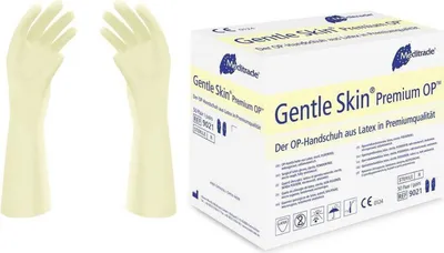 Produktbild von 200 Paar Gentle Skin Premium OP-Handschuhe - natur - steril - Gr. 8,5 - Einmalhandschuhe