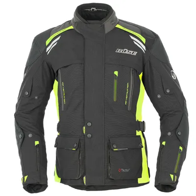 Produktbild von Büse Highland Motorrad Textiljacke Grösse: 48, Farbe: Schwarz/Neon/Gelb