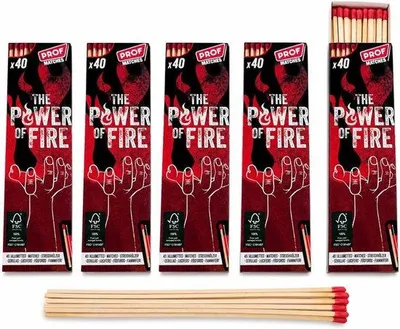 Produktbild von Extra lange Feuerzeuge – Rot – 20 cm – Premium XXL Feuerzeuge für Grill und Camping – Für sichere Anwendung