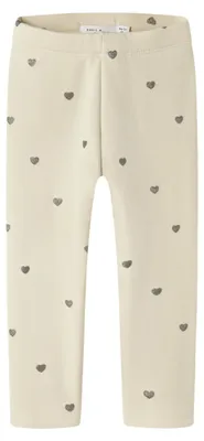 Productafbeelding van Name IT Mädchen Nmftavina joggingbroek met fleecevoering, legging model, kleur: Bru Noos, kleur: Summer Sand, maat: 98