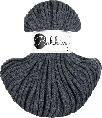 Zdjęcie produktu dla Bobbiny Premium 5 mm 50 m Charcoal Sznurek