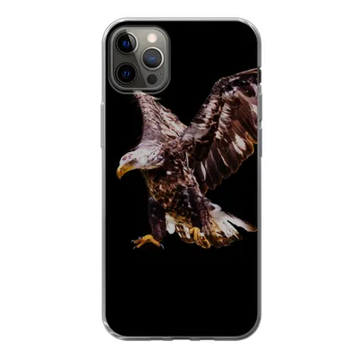 Produktbild von MuchoWow® Handyhülle Schutzhülle Hülle für iPhone 13 Pro Max Adler - Vogel - Federn Silikon Softcase Handy Hülle - Mobiltelefon