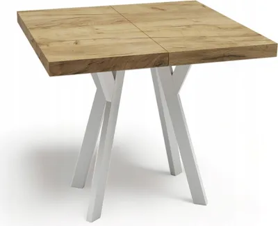Obrázek produktu pro Čtvercový stůl CRAFT WHITE 100x100 s možností rozšíření na 200 ks