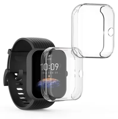 Produktbild von kwmobile 2x Silikon Hülle für Huami Amazfit Bip 3 / Bip 3 Pro Schutzhülle - Fullbody Display Cover Set aus Silikon - Transparent