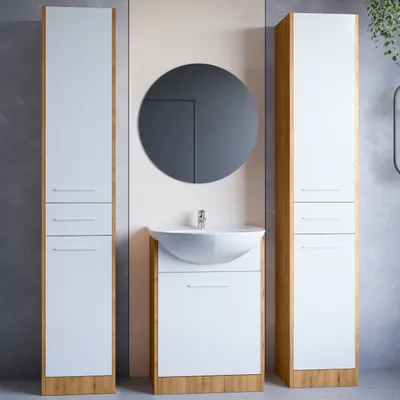 Produktbild von Badmöbel Set SLIDO MAX artisan eiche / weiß