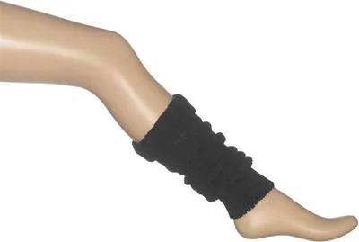 Produktbild von Schwarze Beinstulpen - Wadenstulpen - Schwarz - 1 Paar - Beinstulpen - Polyester - Verkleidung - Tanzzubehör - Karneval - CHPN