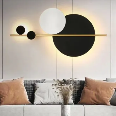 Produktbild von Wandleuchten, Heimbeleuchtung, 30W Metall LED Wandlampe, LED Wandleuchte, LED fest integriert, für Wohnzimmer, Flur, Kaltweiß/Naturweiß/Warmweiß