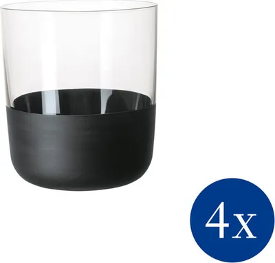 Zdjęcie produktu dla Villeroy&Boch - Szklanka do whisky 250 ml 4 szt. Manufacture Rock Czarna