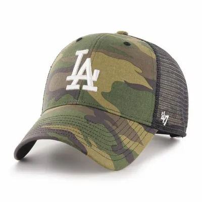 Zdjęcie produktu dla 47 Brand Trucker Cap - BRANSON Los Angeles Dodgers wood camo