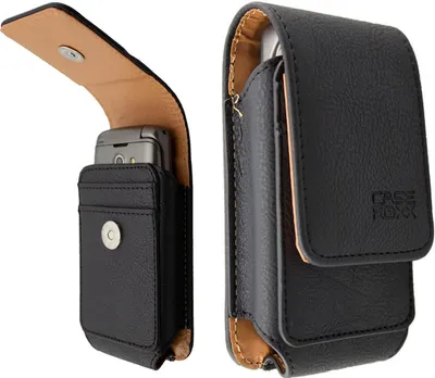 Image de Etui en cuir avec passant pour ceinture Telme X200 noir