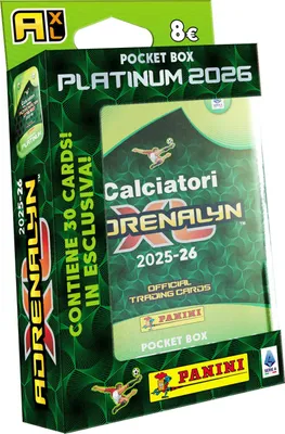Obrázek produktu pro SERIE A 2025/2026 - ADRENALYN karty - plechová krabička (pocket)