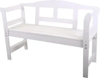Produktbild von Sensline "Friesenbank Gartenbank sensline Kiefer2-Sitzer 113 x 45 x 78 cm weiß"