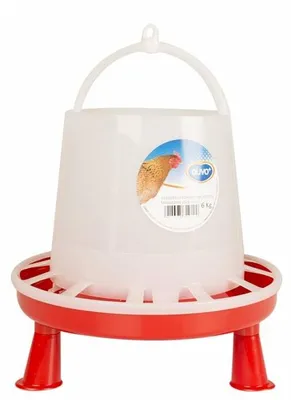 Productafbeelding van Duvo+ Voersilo rood met pootjes 3KG