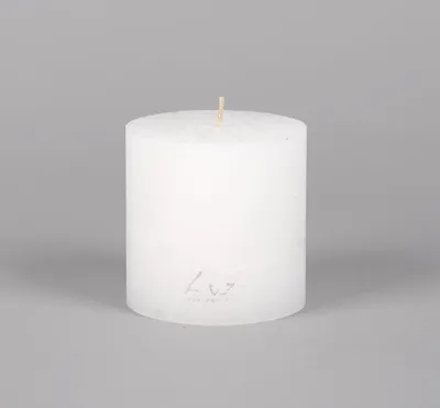 Produktbild von Rasteli Luz Your Senses Stumpfkerze, Weiß, D 9 cm, H 9 cm, pro 2 Stück