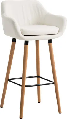 Produktbild von Bequemer Barhocker – Luxushocker – ergonomische Rückenlehne, stilvoller Sesselstil