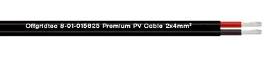 Produktbild von Solarkabel 2x2,5mm² H1Z2Z2-K 2,5mm² Zweiadrig Schwarz