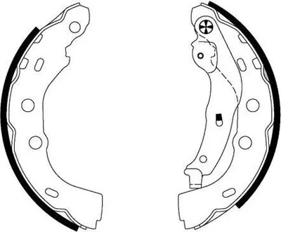 Produktbild von TEXTAR Bremsbackensatz Trommelbremse Hinten für SUZUKI SWIFT II Schrägheck (EA, MA) 200mm 91074800