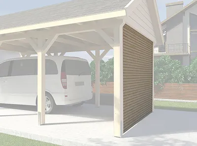 Produktbild von Rückwand wekaLine für Carports B x T x H H 210
