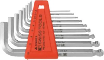 Immagine prodotto di PB Swiss Tools Set di cacciaviti angolari esagonali, con testa sferica, cromati, 9 pezzi