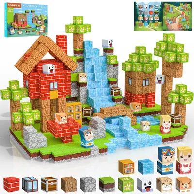 Image de Jeu de construction magnétique de 28 pièces